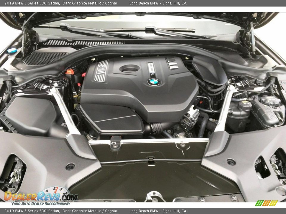 2019 BMW 5 Series 530i Sedan Dark Graphite Metallic / Cognac Photo #8