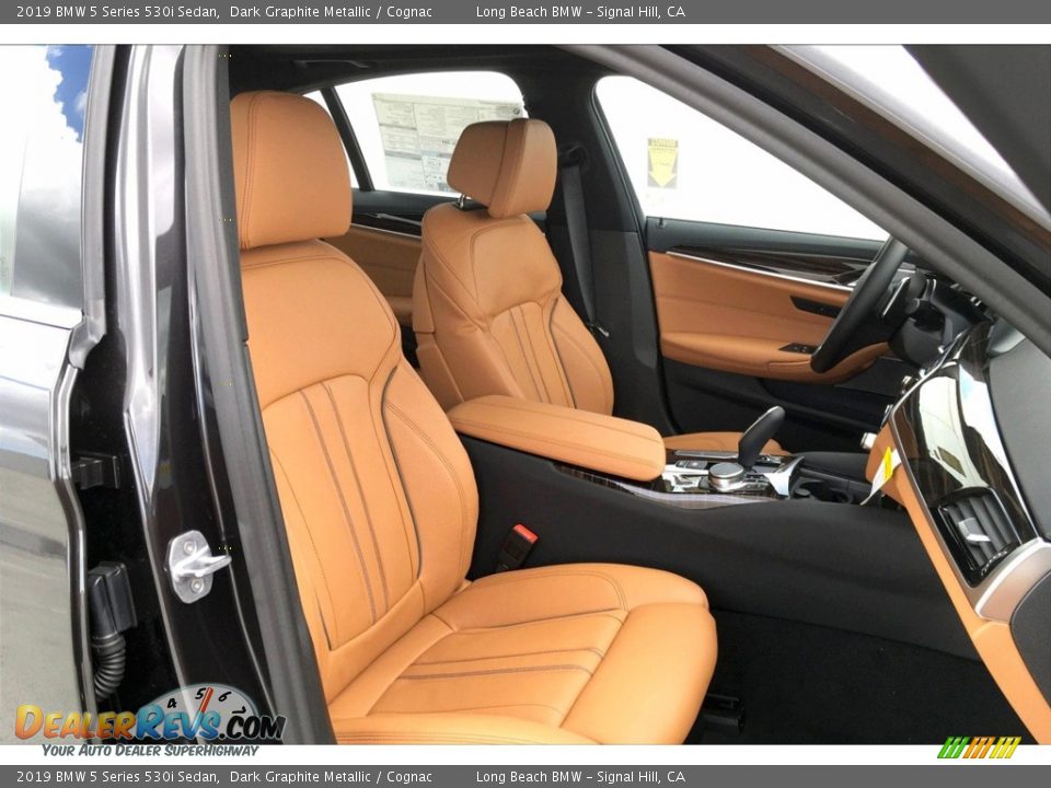 2019 BMW 5 Series 530i Sedan Dark Graphite Metallic / Cognac Photo #2