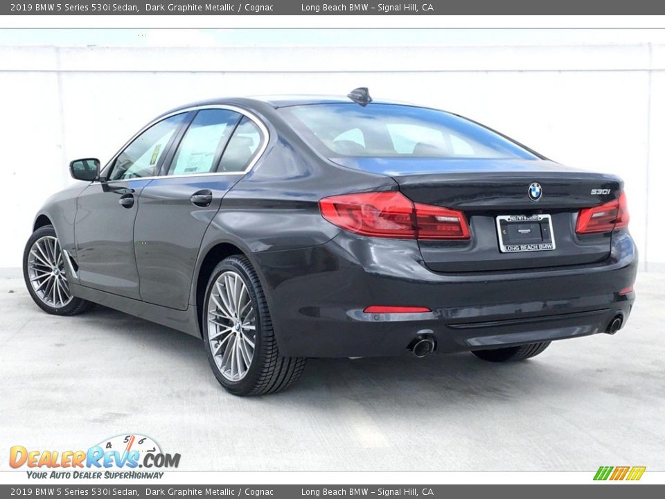 2019 BMW 5 Series 530i Sedan Dark Graphite Metallic / Cognac Photo #3