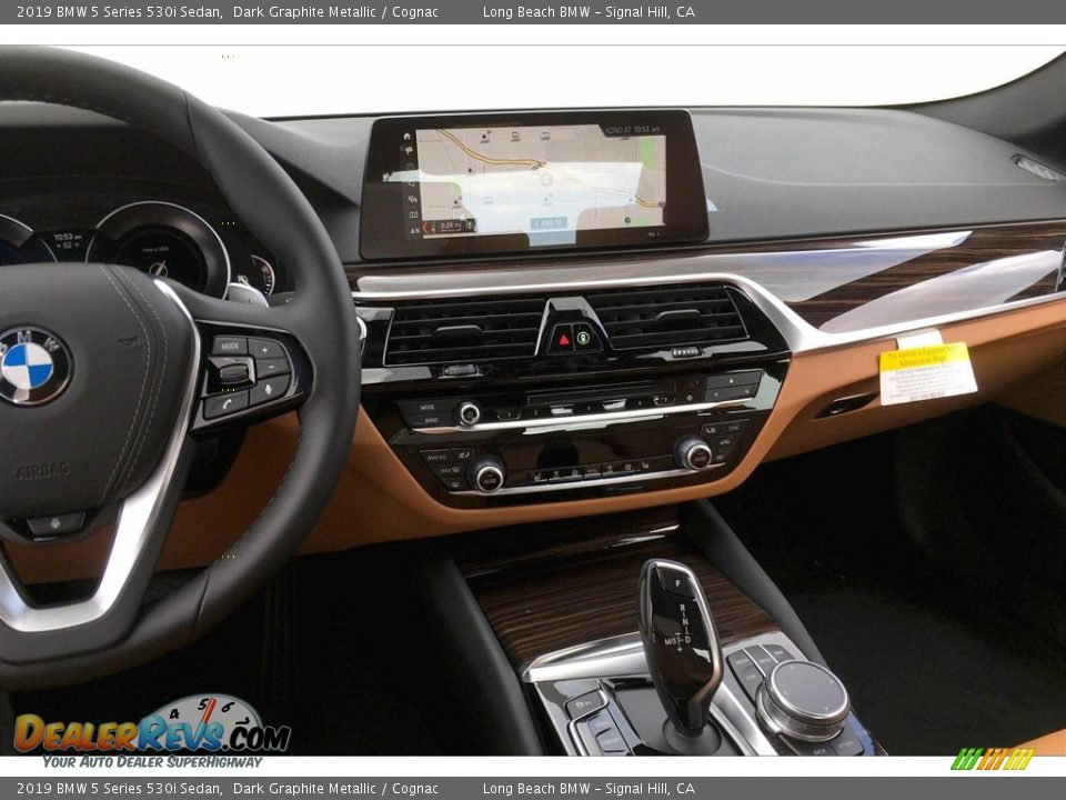 2019 BMW 5 Series 530i Sedan Dark Graphite Metallic / Cognac Photo #5