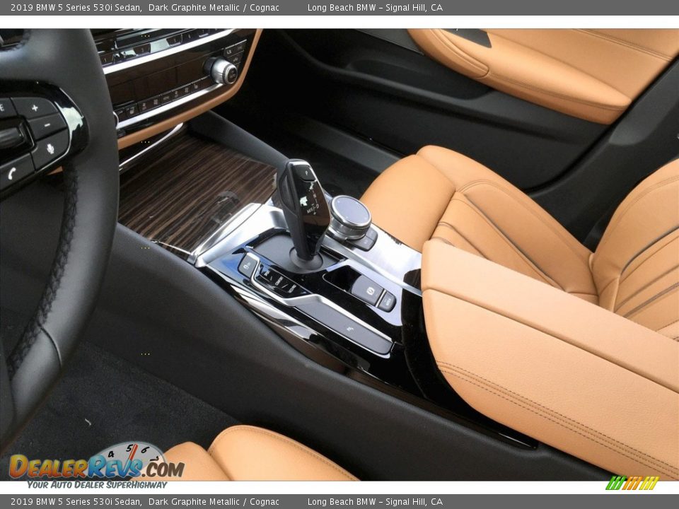 2019 BMW 5 Series 530i Sedan Dark Graphite Metallic / Cognac Photo #7
