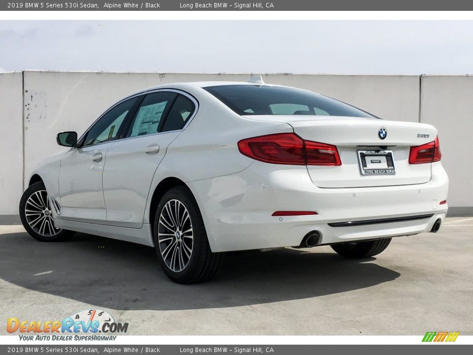 2019 BMW 5 Series 530i Sedan Alpine White / Black Photo #2