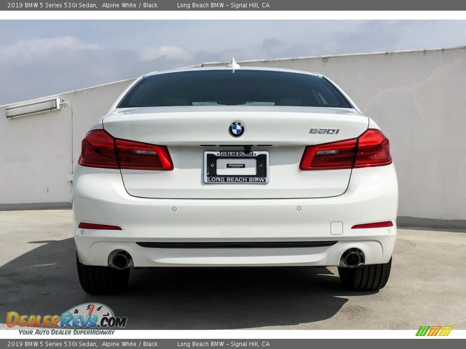 2019 BMW 5 Series 530i Sedan Alpine White / Black Photo #3