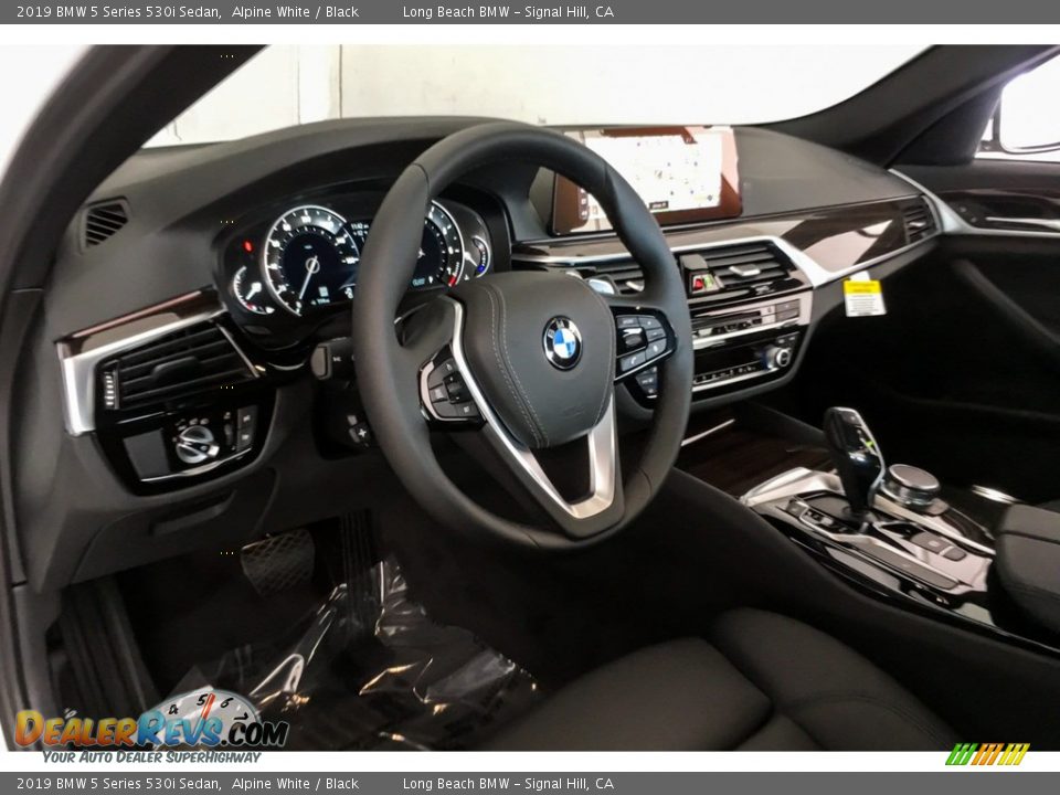 2019 BMW 5 Series 530i Sedan Alpine White / Black Photo #4