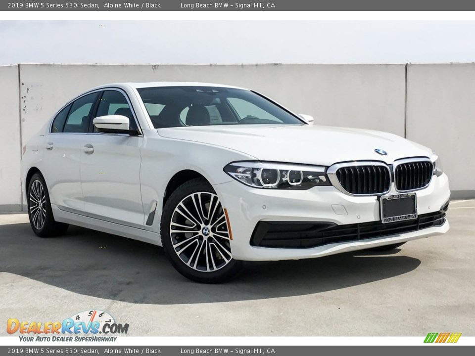 2019 BMW 5 Series 530i Sedan Alpine White / Black Photo #10