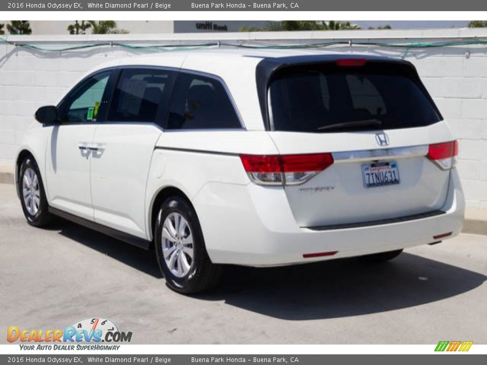 2016 Honda Odyssey EX White Diamond Pearl / Beige Photo #2