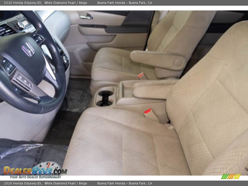 2016 Honda Odyssey EX White Diamond Pearl / Beige Photo #3