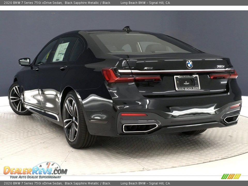 2020 BMW 7 Series 750i xDrive Sedan Black Sapphire Metallic / Black Photo #3
