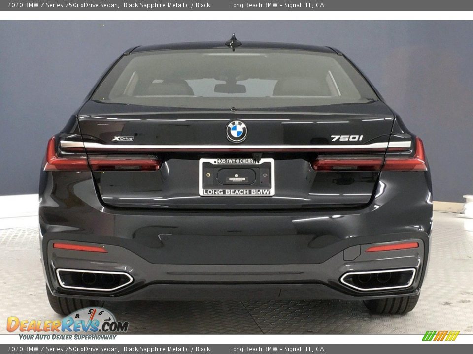 2020 BMW 7 Series 750i xDrive Sedan Black Sapphire Metallic / Black Photo #4