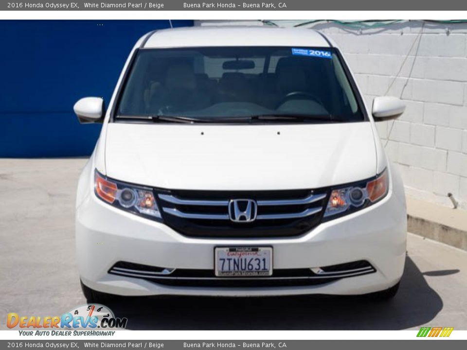 2016 Honda Odyssey EX White Diamond Pearl / Beige Photo #7