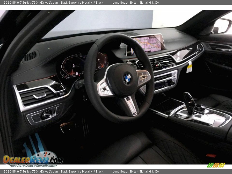 2020 BMW 7 Series 750i xDrive Sedan Black Sapphire Metallic / Black Photo #6