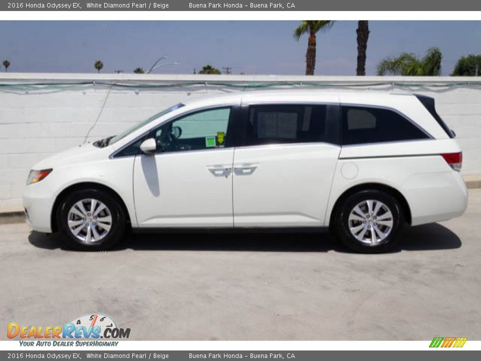 2016 Honda Odyssey EX White Diamond Pearl / Beige Photo #10
