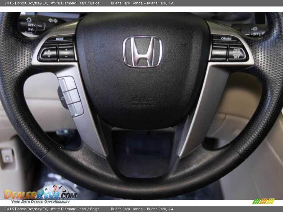 2016 Honda Odyssey EX White Diamond Pearl / Beige Photo #15