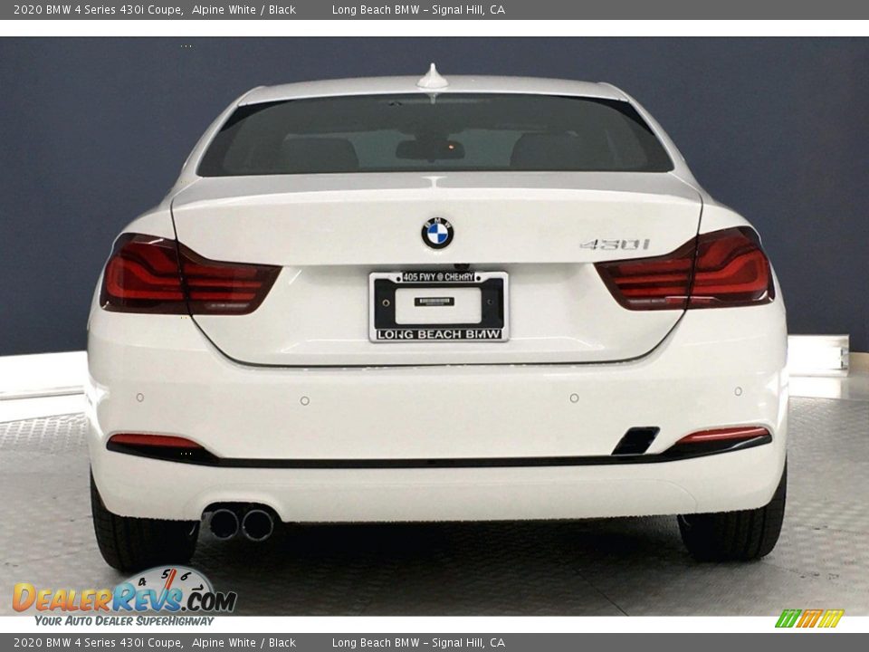 2020 BMW 4 Series 430i Coupe Alpine White / Black Photo #4