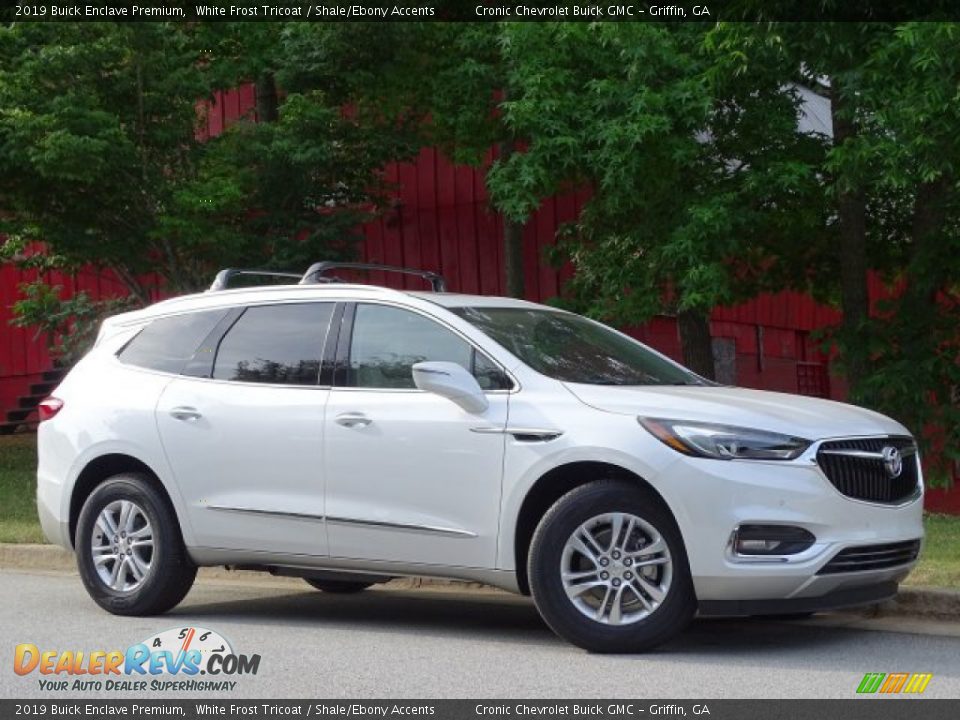 2019 Buick Enclave Premium White Frost Tricoat / Shale/Ebony Accents Photo #3