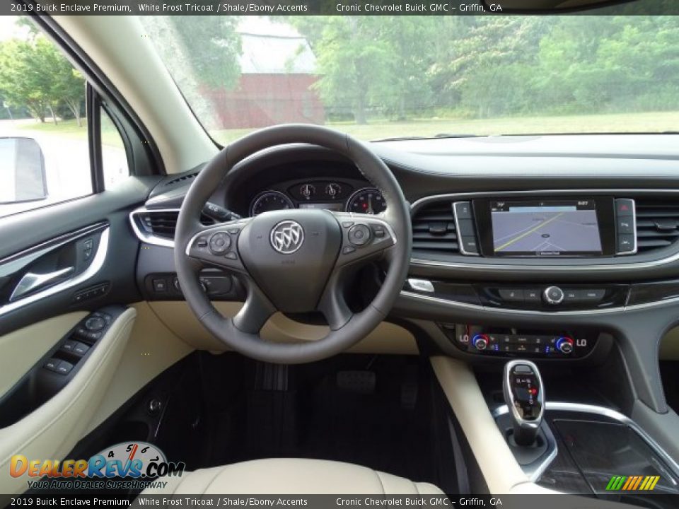 2019 Buick Enclave Premium White Frost Tricoat / Shale/Ebony Accents Photo #28