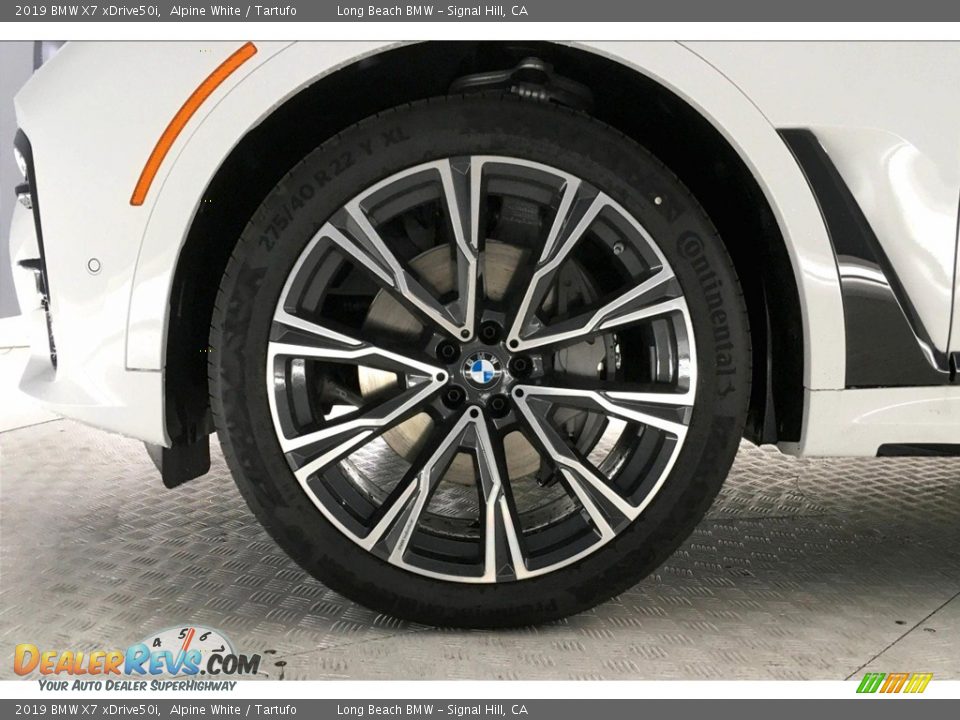 2019 BMW X7 xDrive50i Alpine White / Tartufo Photo #10