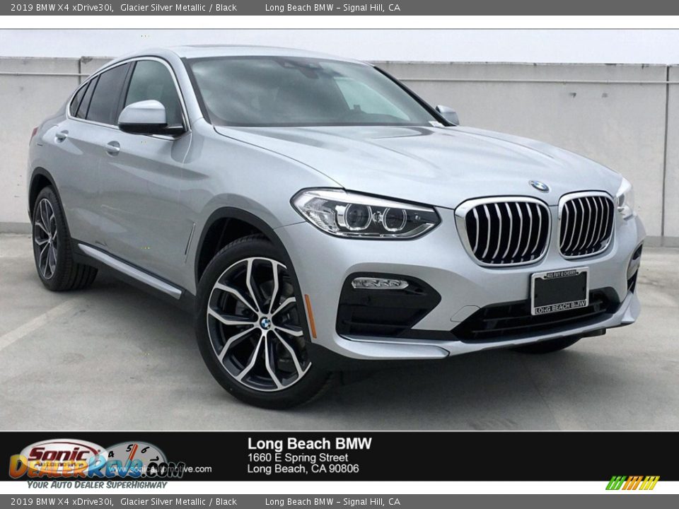 2019 BMW X4 xDrive30i Glacier Silver Metallic / Black Photo #1