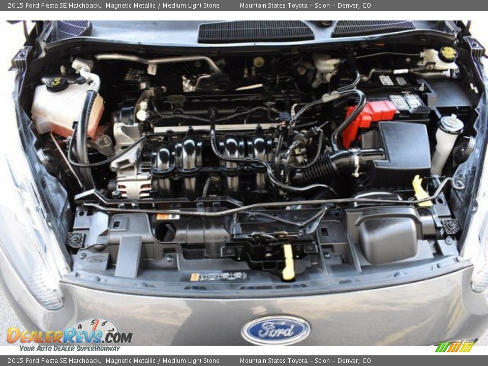 2015 Ford Fiesta SE Hatchback Magnetic Metallic / Medium Light Stone Photo #27