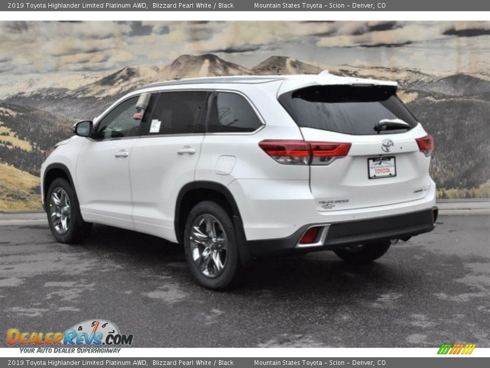 2019 Toyota Highlander Limited Platinum AWD Blizzard Pearl White / Black Photo #3