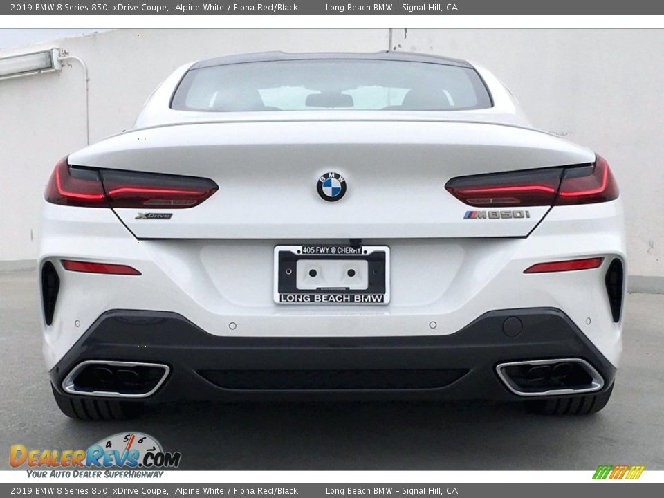 2019 BMW 8 Series 850i xDrive Coupe Alpine White / Fiona Red/Black Photo #4