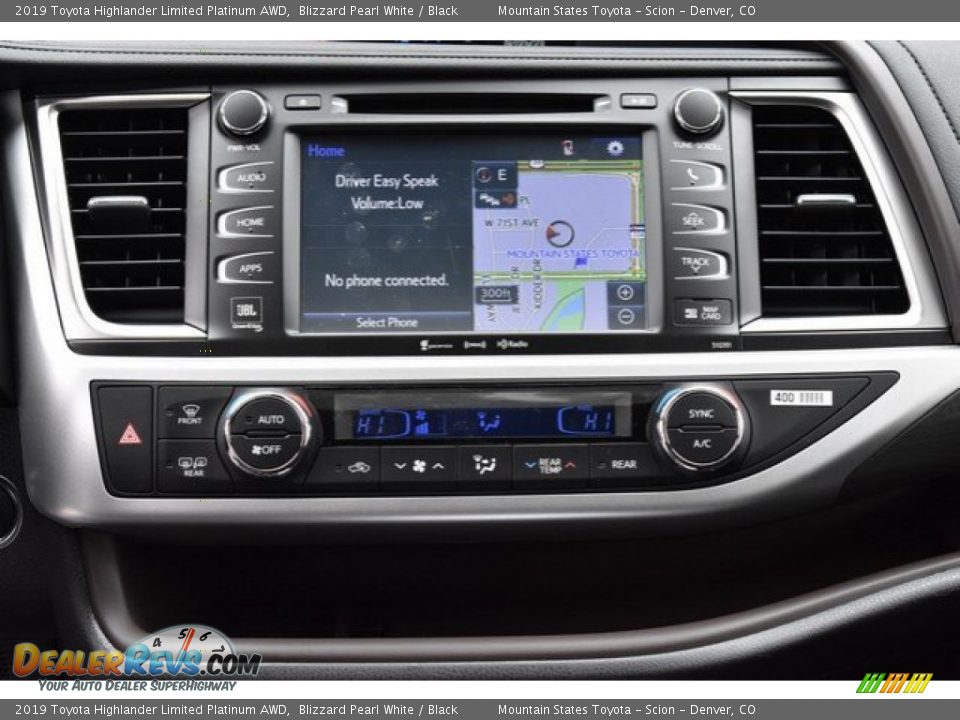 Navigation of 2019 Toyota Highlander Limited Platinum AWD Photo #9