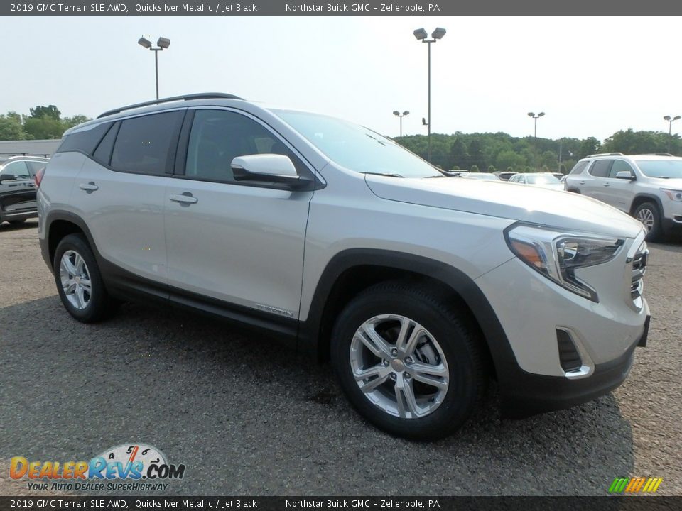2019 GMC Terrain SLE AWD Quicksilver Metallic / Jet Black Photo #3