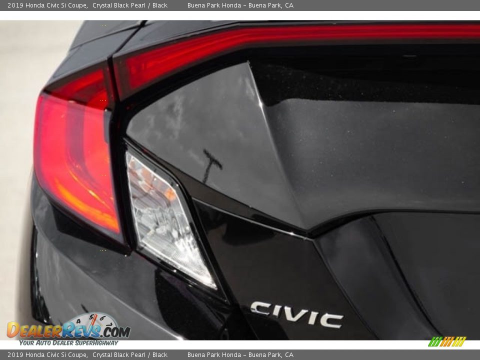 2019 Honda Civic Si Coupe Crystal Black Pearl / Black Photo #6