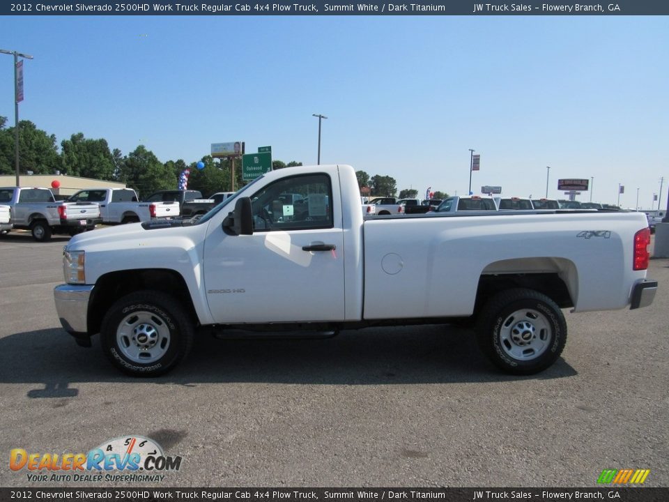 2012 Chevrolet Silverado 2500HD Work Truck Regular Cab 4x4 Plow Truck Summit White / Dark Titanium Photo #2