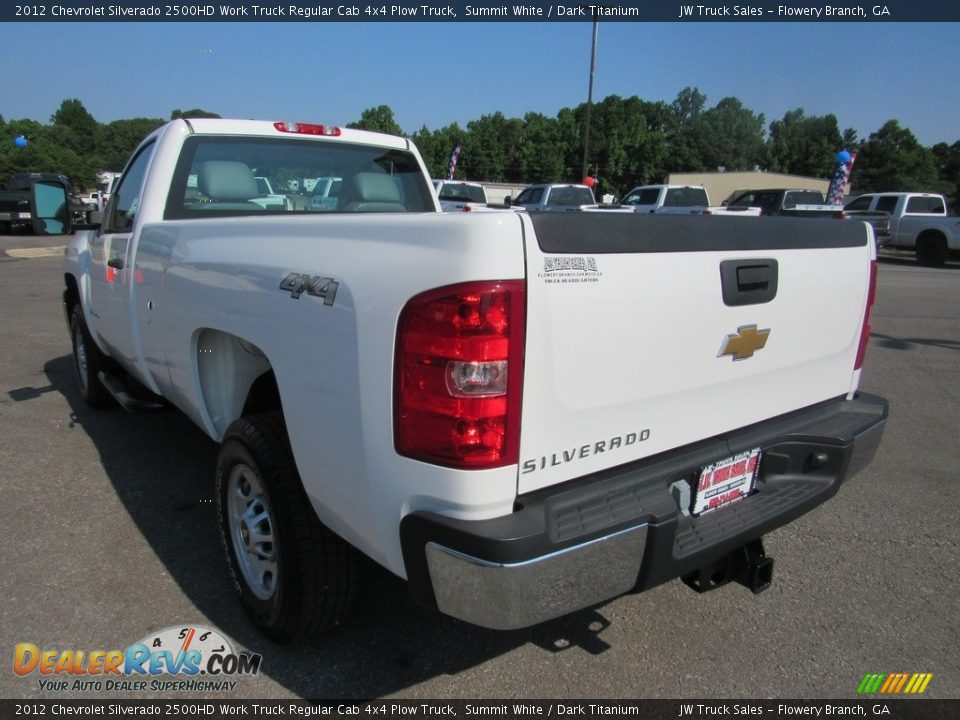 2012 Chevrolet Silverado 2500HD Work Truck Regular Cab 4x4 Plow Truck Summit White / Dark Titanium Photo #3
