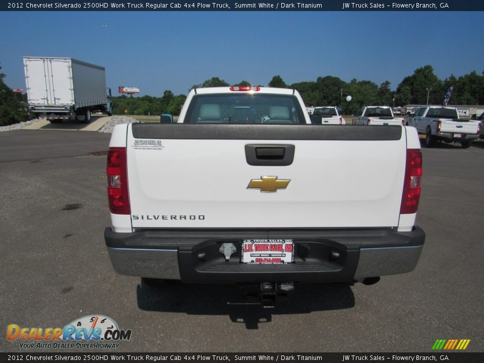 2012 Chevrolet Silverado 2500HD Work Truck Regular Cab 4x4 Plow Truck Summit White / Dark Titanium Photo #4