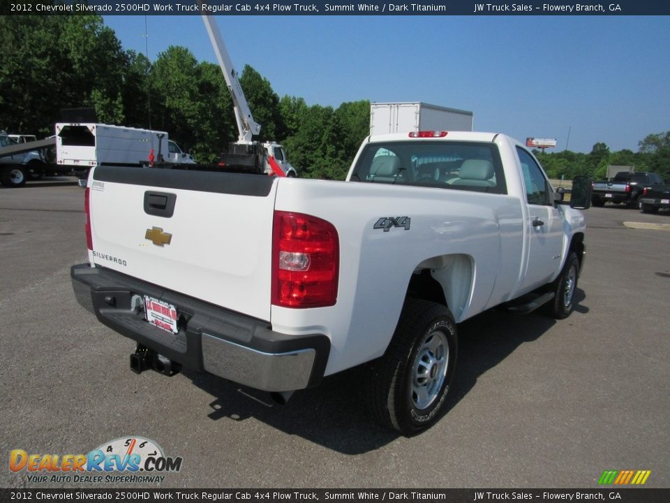 2012 Chevrolet Silverado 2500HD Work Truck Regular Cab 4x4 Plow Truck Summit White / Dark Titanium Photo #5
