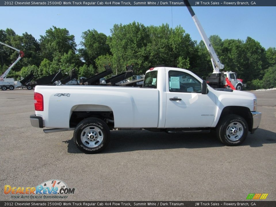 2012 Chevrolet Silverado 2500HD Work Truck Regular Cab 4x4 Plow Truck Summit White / Dark Titanium Photo #6