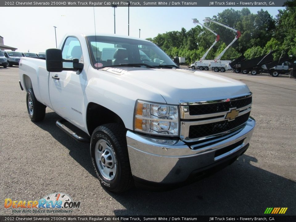 2012 Chevrolet Silverado 2500HD Work Truck Regular Cab 4x4 Plow Truck Summit White / Dark Titanium Photo #7