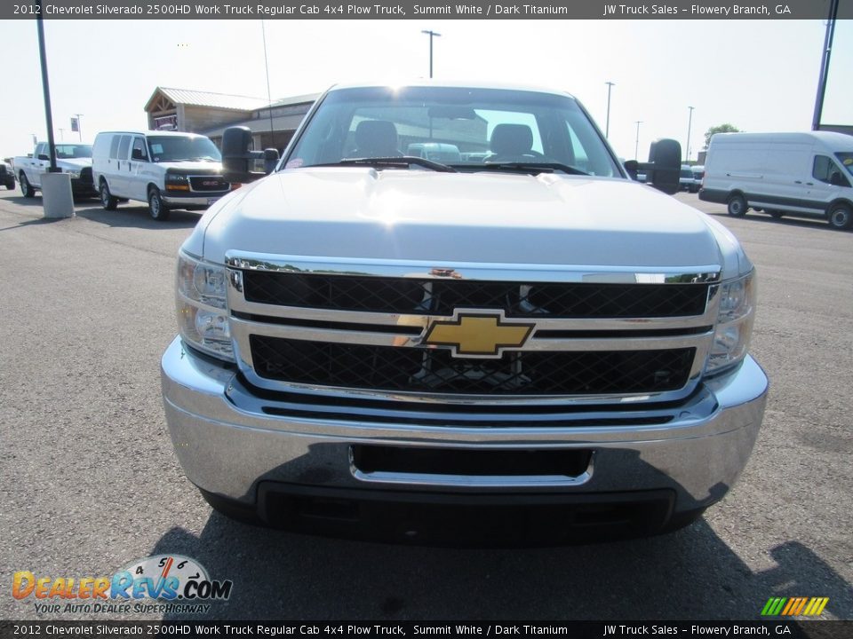 2012 Chevrolet Silverado 2500HD Work Truck Regular Cab 4x4 Plow Truck Summit White / Dark Titanium Photo #8
