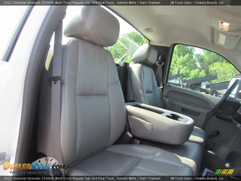 2012 Chevrolet Silverado 2500HD Work Truck Regular Cab 4x4 Plow Truck Summit White / Dark Titanium Photo #10