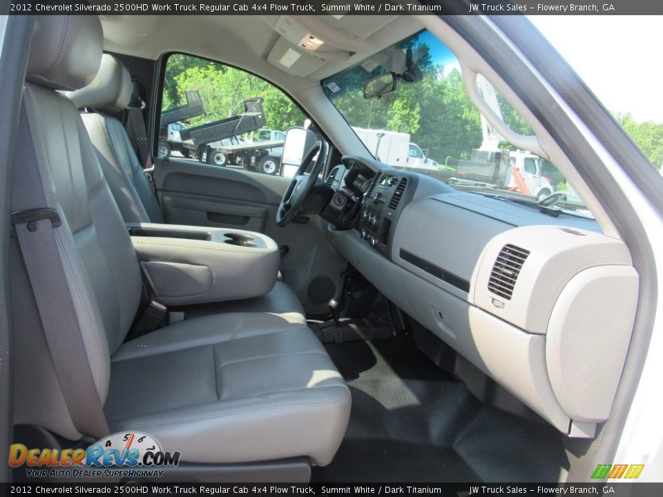 2012 Chevrolet Silverado 2500HD Work Truck Regular Cab 4x4 Plow Truck Summit White / Dark Titanium Photo #11