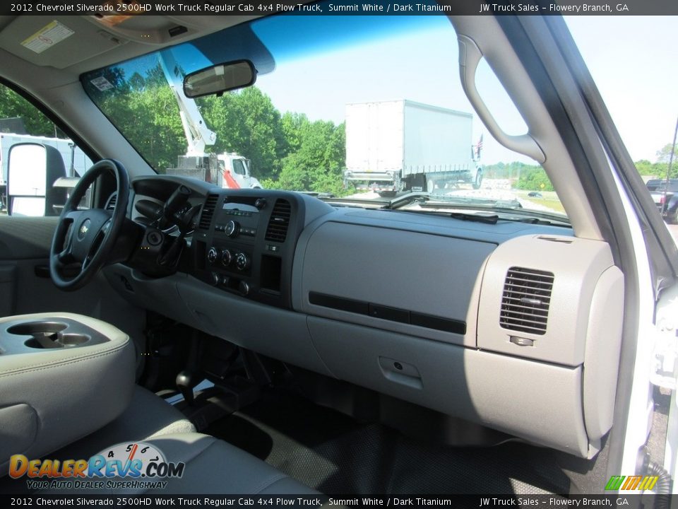 2012 Chevrolet Silverado 2500HD Work Truck Regular Cab 4x4 Plow Truck Summit White / Dark Titanium Photo #12