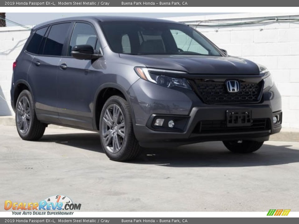 2019 Honda Passport EX-L Modern Steel Metallic / Gray Photo #1