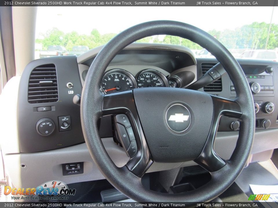 2012 Chevrolet Silverado 2500HD Work Truck Regular Cab 4x4 Plow Truck Summit White / Dark Titanium Photo #15