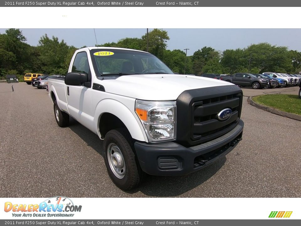 2011 Ford F250 Super Duty XL Regular Cab 4x4 Oxford White / Steel Gray Photo #1