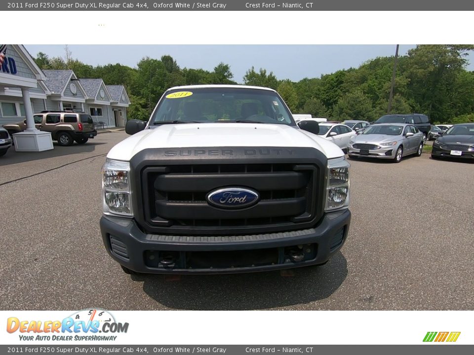 2011 Ford F250 Super Duty XL Regular Cab 4x4 Oxford White / Steel Gray Photo #2