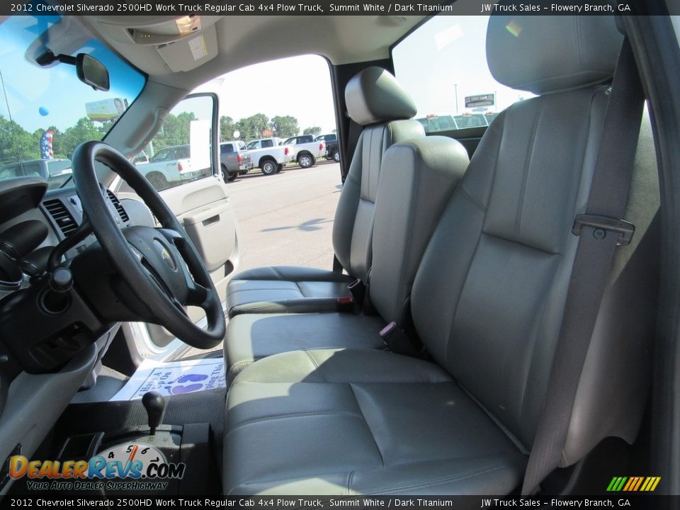 2012 Chevrolet Silverado 2500HD Work Truck Regular Cab 4x4 Plow Truck Summit White / Dark Titanium Photo #17