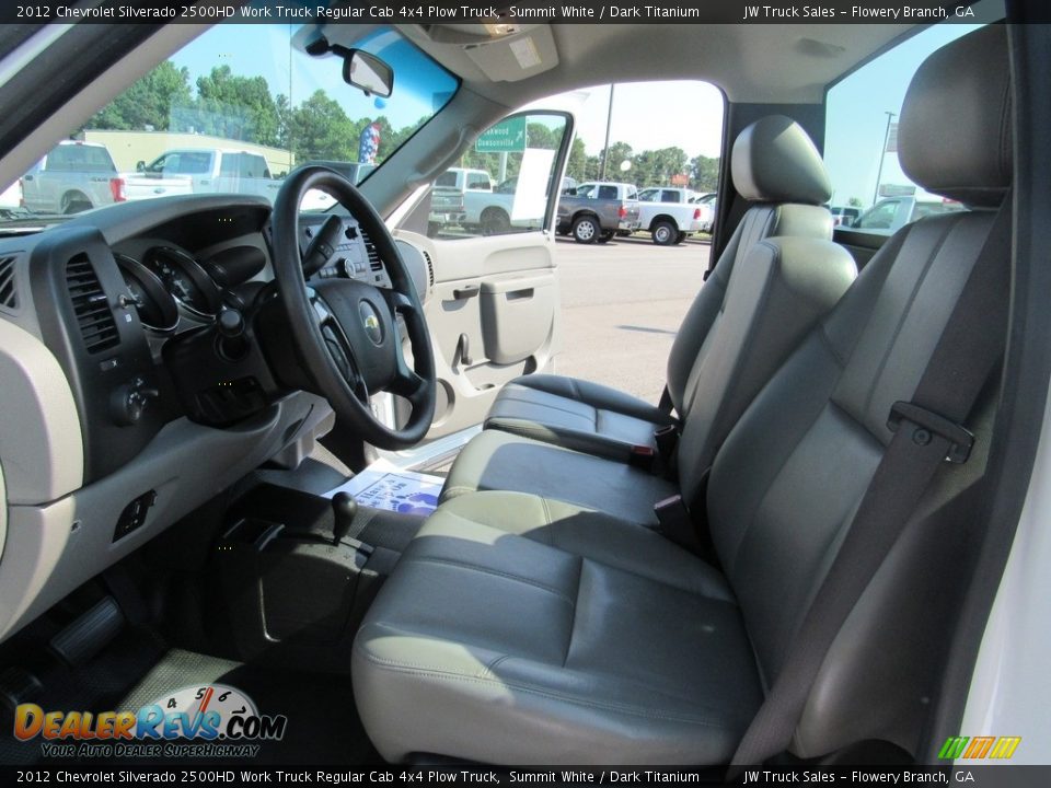 2012 Chevrolet Silverado 2500HD Work Truck Regular Cab 4x4 Plow Truck Summit White / Dark Titanium Photo #18