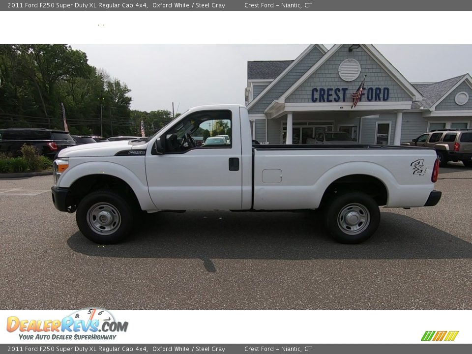 2011 Ford F250 Super Duty XL Regular Cab 4x4 Oxford White / Steel Gray Photo #4