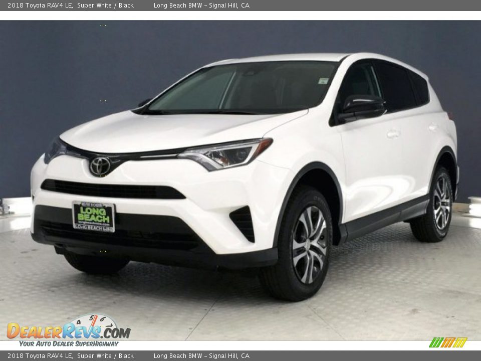 2018 Toyota RAV4 LE Super White / Black Photo #12