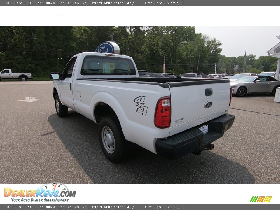 2011 Ford F250 Super Duty XL Regular Cab 4x4 Oxford White / Steel Gray Photo #5