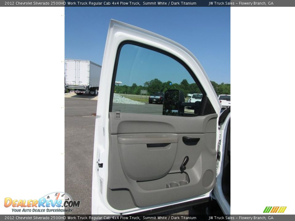 2012 Chevrolet Silverado 2500HD Work Truck Regular Cab 4x4 Plow Truck Summit White / Dark Titanium Photo #20