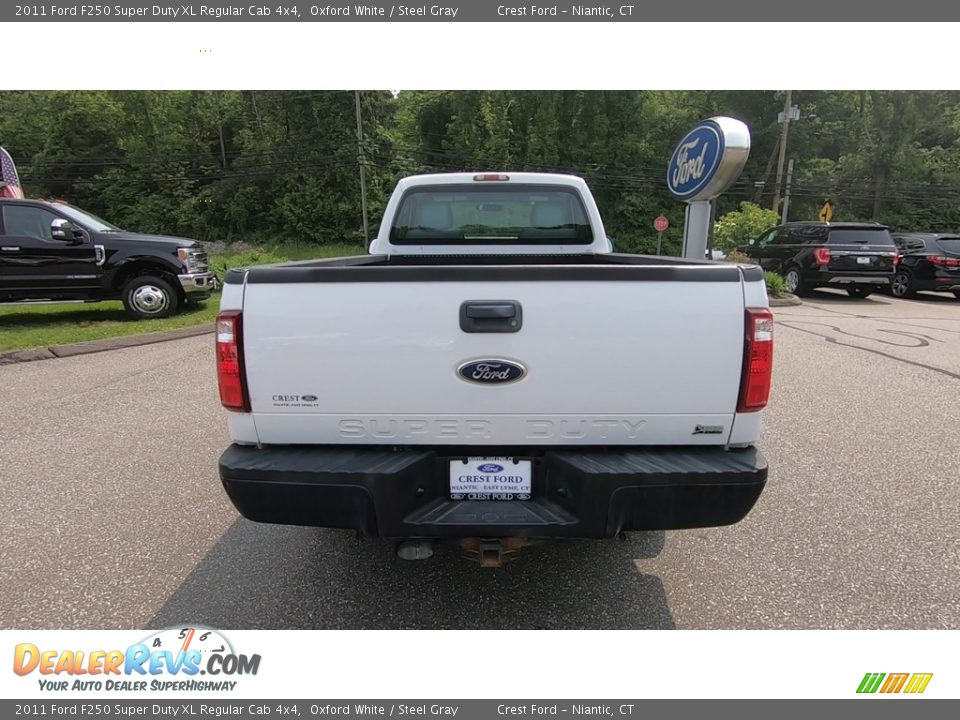 2011 Ford F250 Super Duty XL Regular Cab 4x4 Oxford White / Steel Gray Photo #6