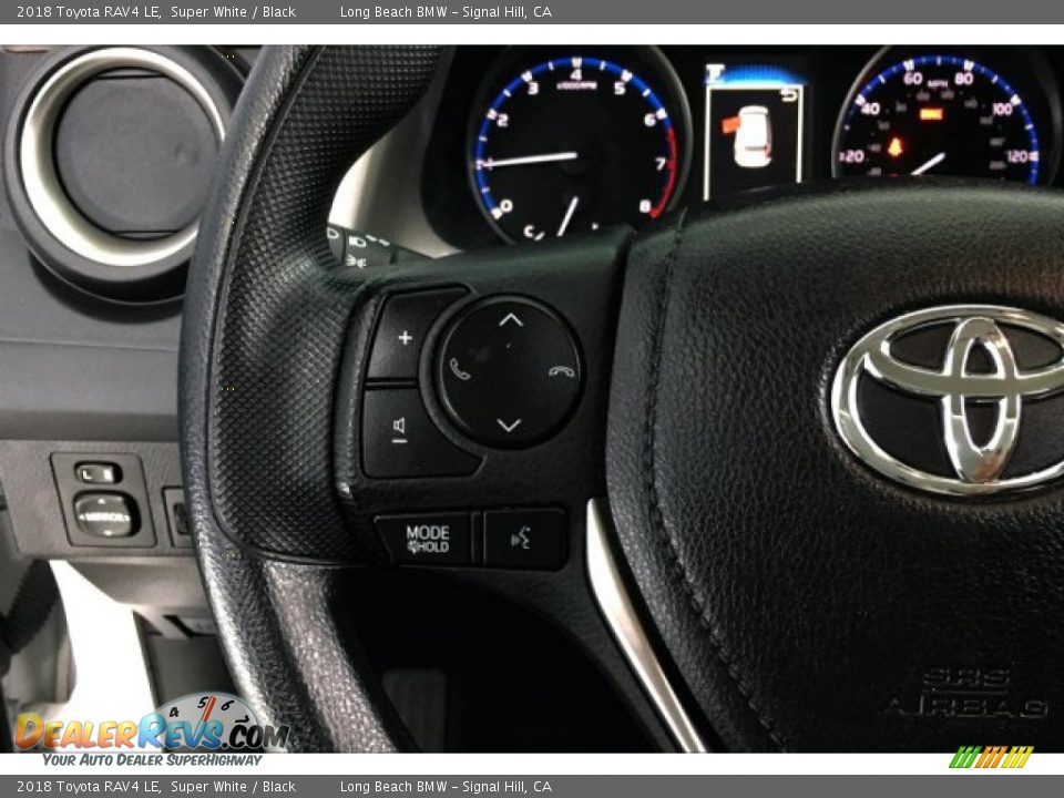 2018 Toyota RAV4 LE Super White / Black Photo #14